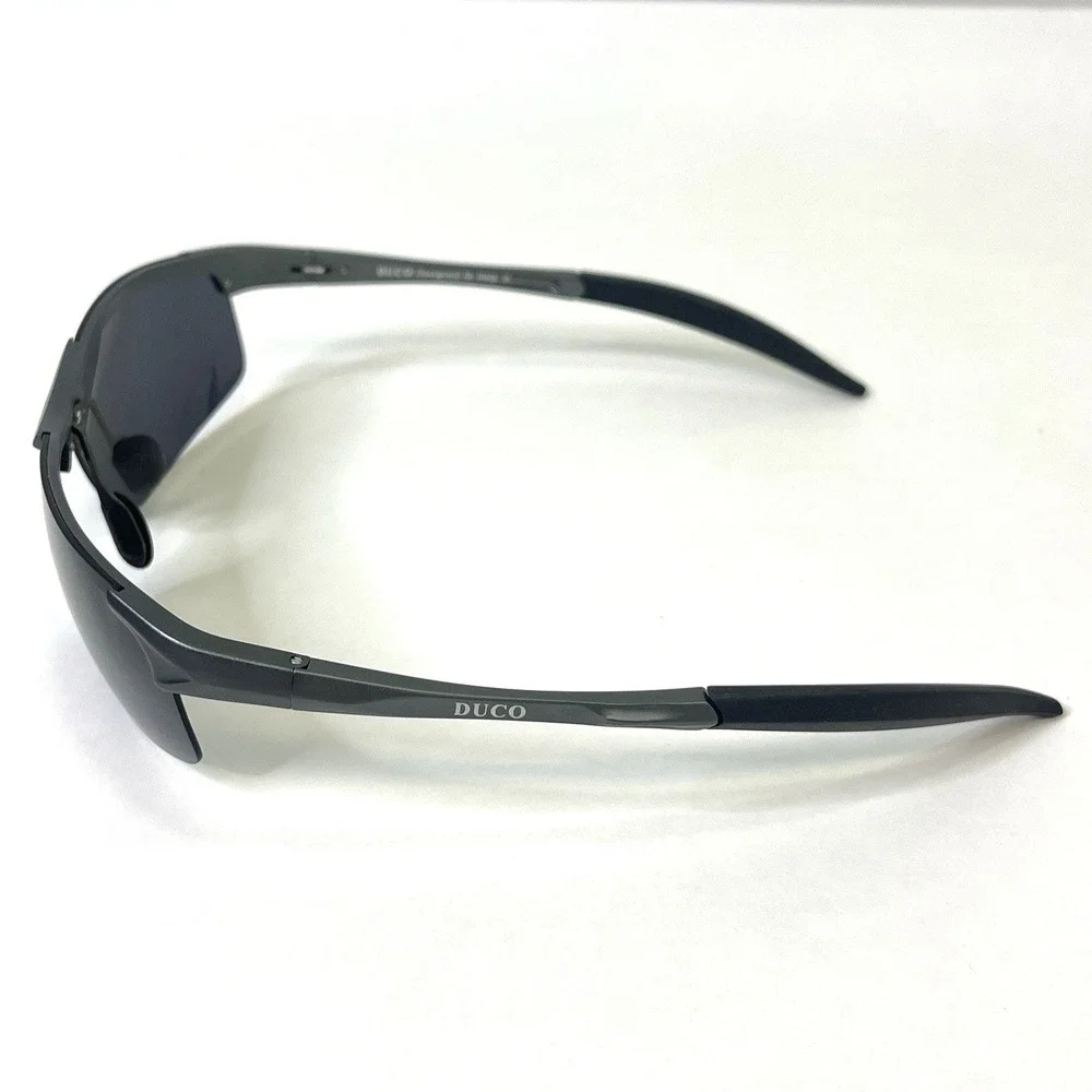 Duco DC8177S G1 Grey Polarized Sports Sunglasses– Wraparound